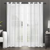 ATI Home Penny Sheer Grommet Top Curtain Panel Pair