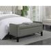 Chic Home Frederick Linen Button-tufted Storage Bench