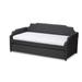 Contemporary Twin Size Daybed with Roll Out Trundle Guest Bed