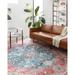 Alexander Home Leanne Traditional Distressed Printed Area Rug