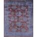 Pasargad's Overdye Collection Red Wool Hand-knotted Area Rug (8'1 x 10') - 8' x 10'