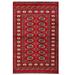 HERAT ORIENTAL Handmade One-of-a-Kind Bokhara Wool Rug - 3'1 x 5'