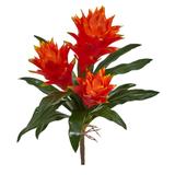 16" Double Bromeliad Artificial Flower (Set of 6)