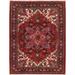 Heriz Persian Geometric Oriental Area Rug Wool Handmade Bedroom Carpet - 5'0" x 6'9"