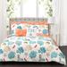 Lush Decor Coastal Reef Feather 7-piece Quilt Set