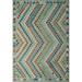 Hand-Woven Sangat Kilim Muna Lt. Blue/Ivory Rug - 6'9" x 9'7"