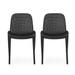 Ivy Outdoor Modern Stacking Dining Chair (Set of 2) by Christopher Knight Home - 19.50" W x 21.50" D x 32.00" H