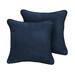 Sorra Home Sloane Marine 18 x 18-inch Indoor/ Outdoor Corded Edge Pillow Set