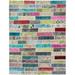 ECARPETGALLERY Hand-knotted Color Transition Multi Color Wool Rug - 5'8 x 7'6