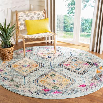 SAFAVIEH Madison Medine Boho Diamond Distressed Rug