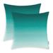 Teal to Duck Egg Pillow Cases