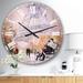 Designart 'Love in Paris VI' Romantic French Country Large Wall CLock