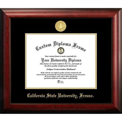 Cal State Fresno 11w x 8.5h Gold Embossed Diploma Frame