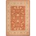 Bohemian Ziegler Ericka Rust Beige Hand-knotted Wool Rug - 8 ft. 0 in. x 9 ft. 10 in.