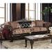 Rend Traditional Faux Leather Rolled Arms Tufted Sofa by Furniture of America