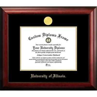 University of Illinois, Urbana-Champaign 11w x 8.5h Gold Embossed Diploma Frame