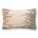 Woven Wool/ Cotton Ivory/ Multi 13 x 21 Throw Pillow or Pillow Cover