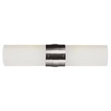 Cambridge 2-light Brushed Nickel 20.5-inch Wall Sconce with White Glass