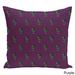 Blue/ Red/ Green/ Purple Holiday Pattern 26-inch Decorative Pillow
