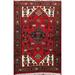 Geometric Tribal Hamedan Persian Kitchen Area Rug Wool Hand-knotted - 3'4" x 5'0"