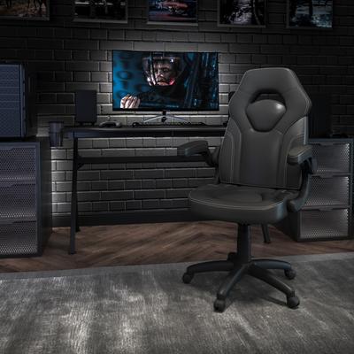 High Back Racing Style Ergonomic Gaming Chair with Flip-Up Arms