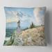 Designart 'View Tower on Hill Panorama' Landscape Printed Throw Pillow