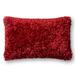 Solid Ribbon Shag Rectangle 13 x 21 Throw Pillow or Pillow Cover