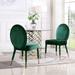 Chic Home Jerett Velvet Dining Chair Oval Back, Set of 2