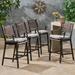 Tahoe Outdoor Aluminum Barstool with Cushion (Set of 4) by Christopher Knight Home