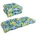 Rounded Back Tufted Indoor/Outdoor Settee Cushion Set (Set of 3) - 19 x 19