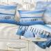 Designart 'White Clouds and Blue Sea' Seascape Throw Pillow