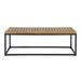 Jeco Outdoor Industrial Acacia Wood Bench by Christopher Knight Home