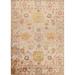 Traditional Floral Oushak Oriental Living Room Area Rug Hand-knotted - 8'6" x 11'3"