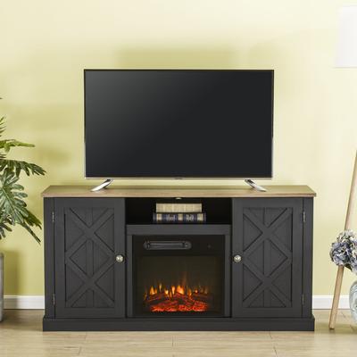 Cozy 54 in. TV Stand for TVs up to 60 in. w/ Electric Fireplace