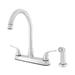 WMF-8235GNZMLP-CP - Hybrid Metal Deck Kitchen Sink Faucet 360 Degree Swivel High Spout with Double Handle & Side Sprayer Chrome