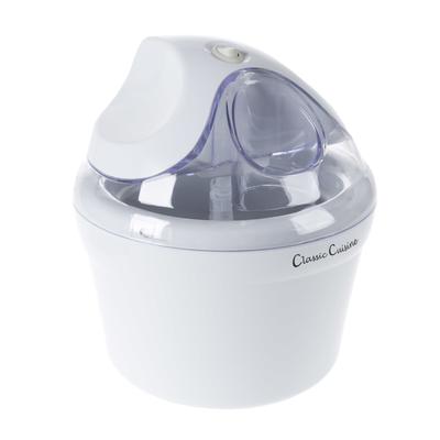 Ice Cream Maker - 1 Quart Capacity Machine by Classic Cuisine - White