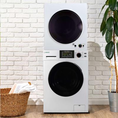 Digital Touch Apartment 110V Set 1.9 cu. ft. Washer+Vented 3.5 cu.ft. Sensor Dryer with knob