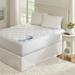 Madison Park Ensure White 300 Thread Count Cotton Sateen Waterproof Mattress Pad