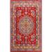 Vegetable Dye Geometric Tabriz Persian Wool Area Rug Handmade Carpet - 9'0" x 11'9"