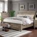 Nahkohe Transitional Grey Wood 2-Piece Storage Sleigh Bed and Chest Set by Furniture of America