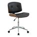 Acme Furniture Camila Office Chair, Black PU & Walnut