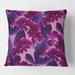 Designart 'Orchid blossom colorful pattern' Mid-Century Modern Throw Pillow