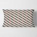 Designart 'Abstract Design Retro Pattern IV' Mid-Century Modern Throw Pillow