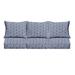 Humble + Haute Navy and White Geometric Corded Indoor/ Outdoor Pillow and Cushion Set