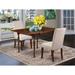 East West Furniture Table Set Includes a Rectangle Dining Room Table with Dropleaf and Dining Chairs (Pieces Options)