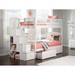 Westbrook Staircase Bunk Twin over Twin with 2 Drawers in White