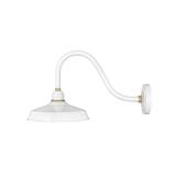 Hinkley Foundry 1-Light Outdoor Wall Mount Lantern in Gloss White