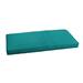 Sunbrella Textured Sea Blue Indoor/ Outdoor Bench Cushion 37" to 48" by Humble + Haute