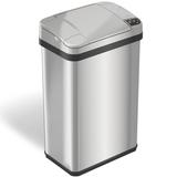 iTouchless Multifunction 4-gallon Silver Stainless Steel Automatic Sensor Trash Can with Odor Filter and Fragrance