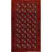 Decorative Red Geometric Balouch Persian Kitchen Area Rug Handmade - 3'5" x 5'11"